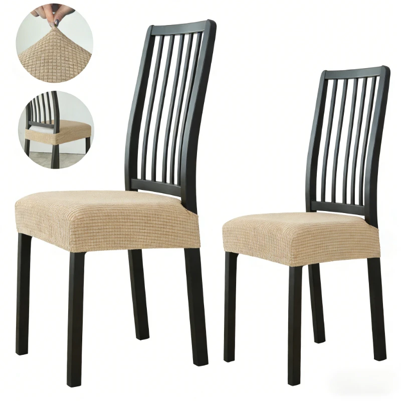 2026 Elastic Jacquard Seat Cover for Slipcovers Dining Room Chair Protector Chair Cover Thick Stretch Chair Case Pad Wholesale
