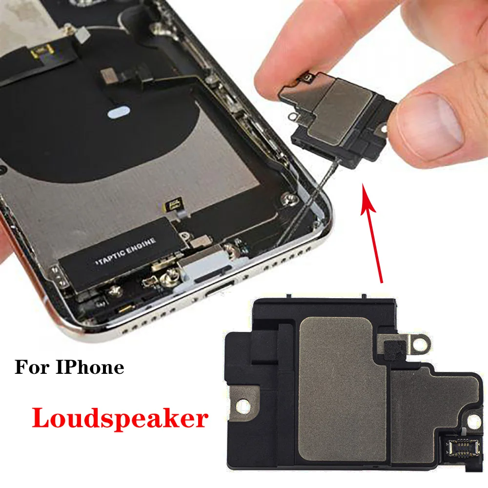 1pcs Bottom LoudSpeaker For iPhone 12 11 Pro X XS XR Max Mini  Sound Ringer Buzzer Speaker Inner Ringtone Flex Cable Parts