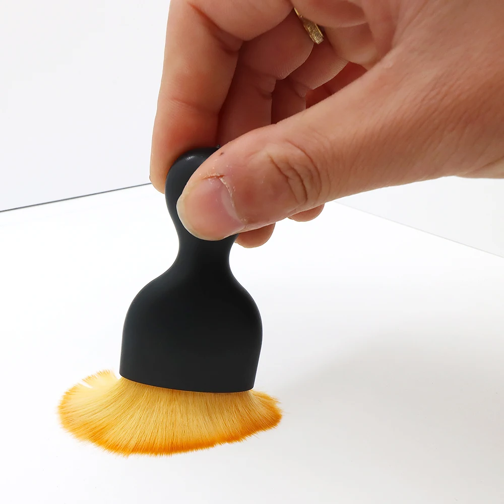 1/2pcs Multipurpose Soft Bristle Nail Brush Ergonomic Handle Nail Art Useful Makeup Tool Cleaning Dust Removal Detailing Tools
