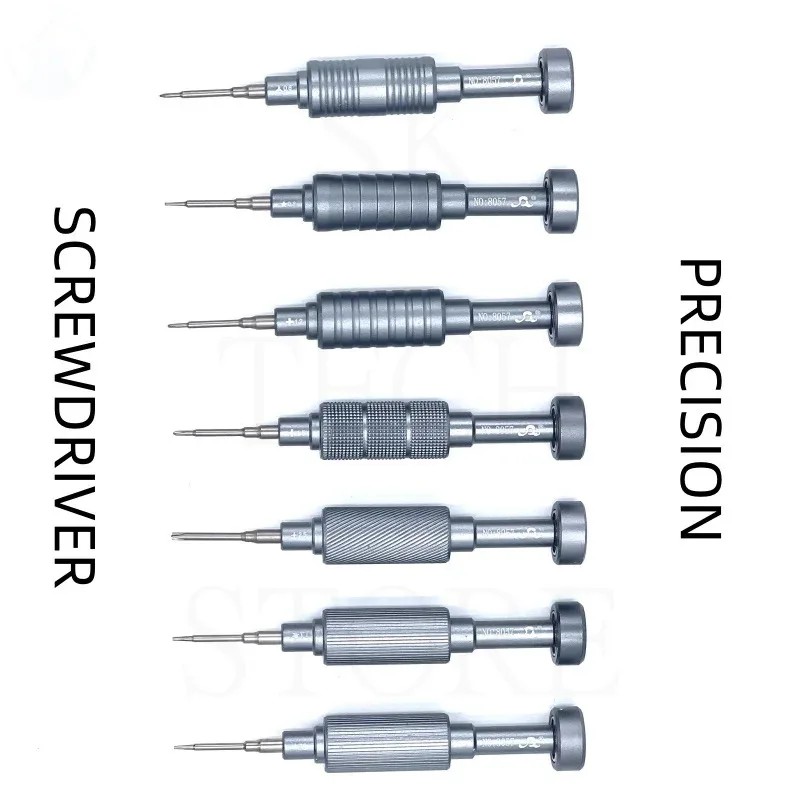 7 In 1 High Precision Repair Screwdriver Set 8057 Mobile Phone Maintenance Disassembly Tools Set 0.6 0.8 1.2 1.5 2.5 T1 T2 Set