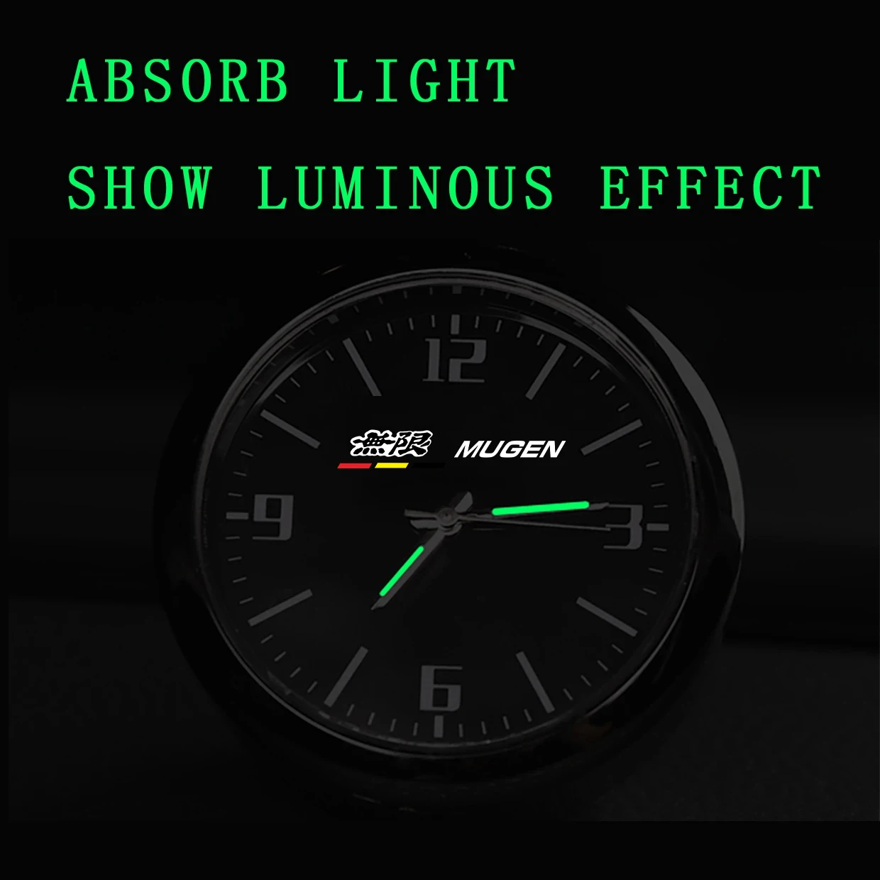 Car Quartz Decoration Clock Auto Dashboard Watch For Mugen Accord Civic Si Odyssey Fit CR-V CR-Z Vezel ZR-V Zest WR-V XR-V UR-V