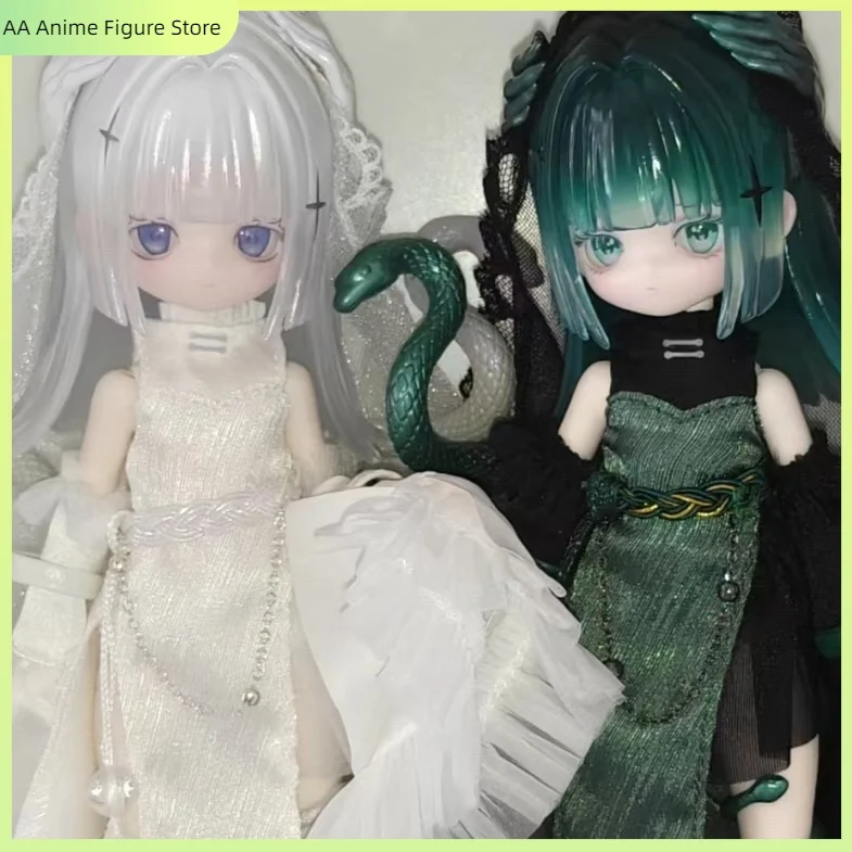 Luluelf Story Limited Hang Card Green White Snake 1/8 Bjd Ball Jointed Doll Chinese Style Collectible Figure Gift For Fans