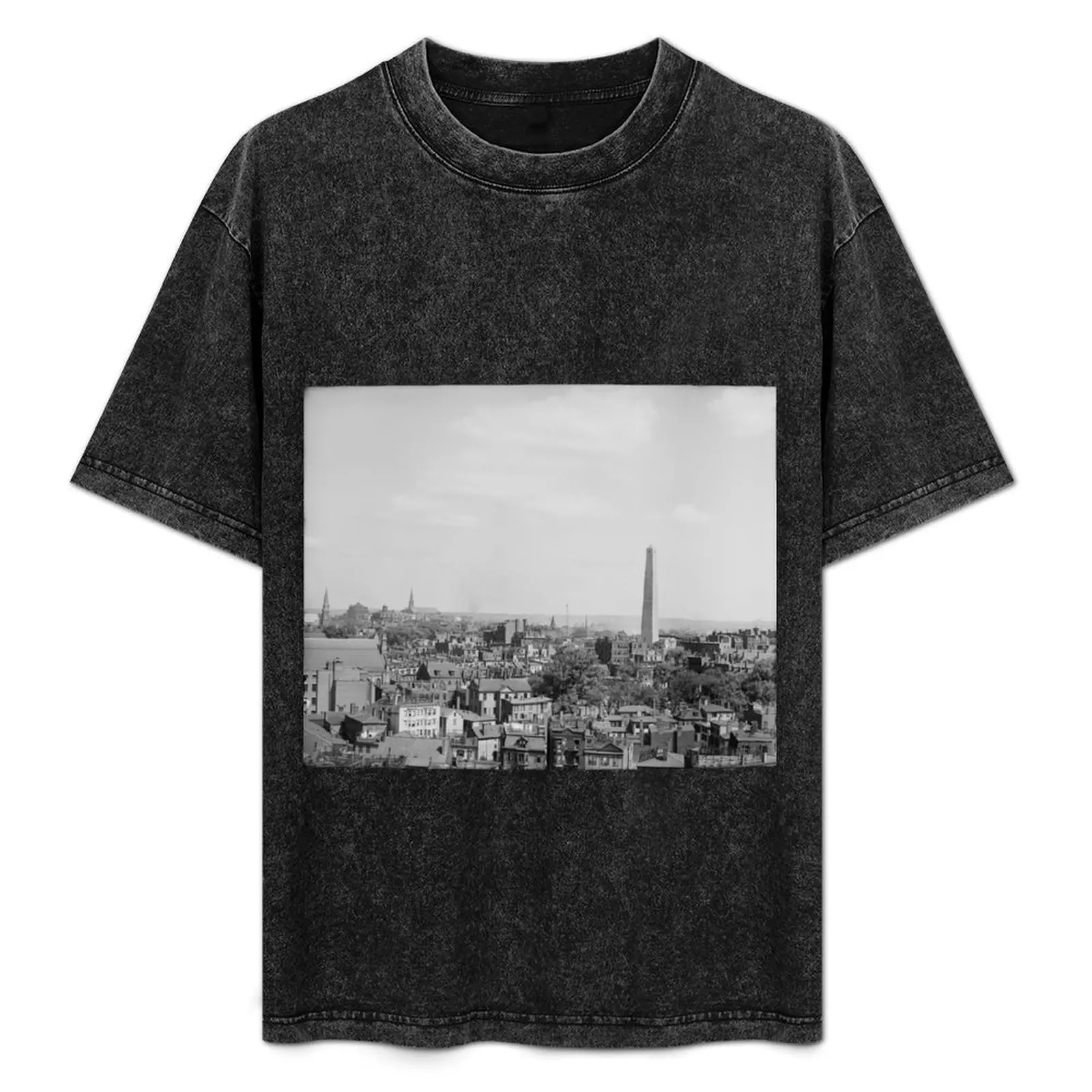 

Vintage Photograph of Charlestown Massachusetts T-Shirt for a boy Man t-shirt Men's cotton t-shirt