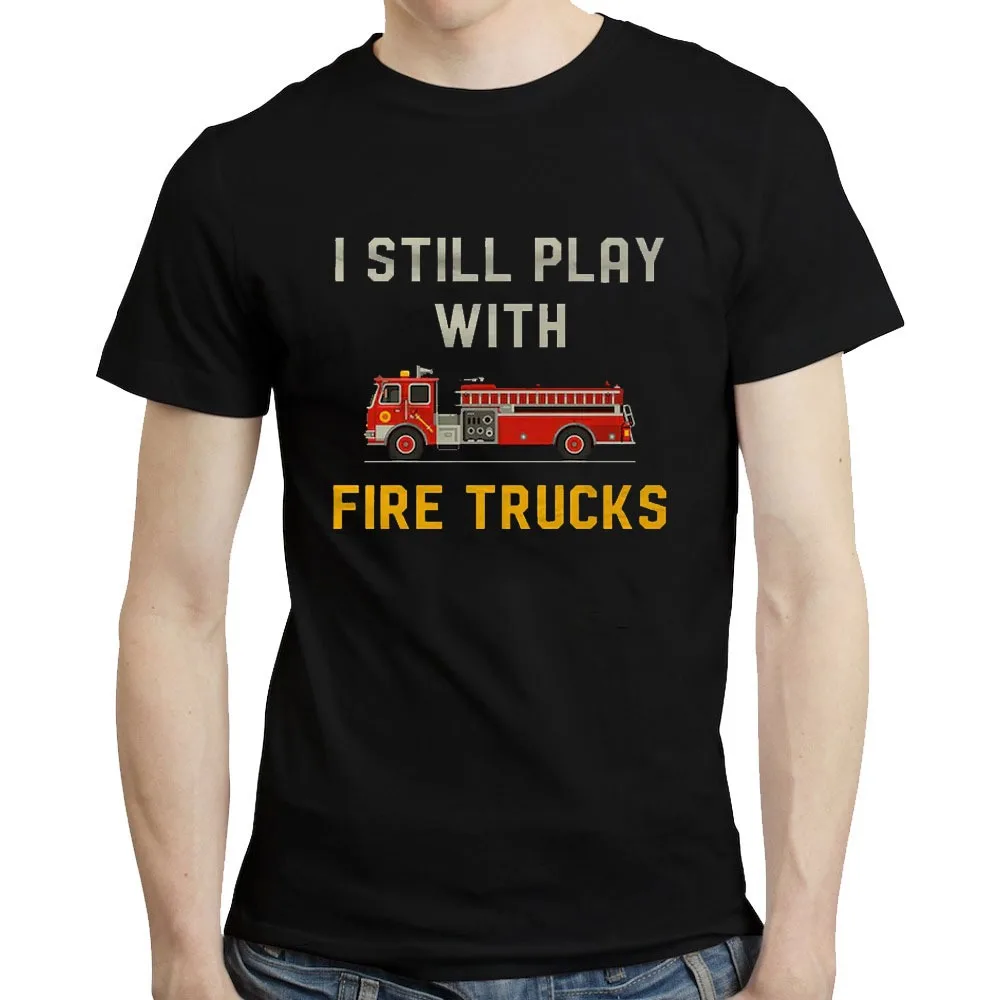 2024 New Fun Firefighter Gift Clothing Firefighter Chief Cotton T-shirt Emergency Worker Short-sleeved Shirt tops