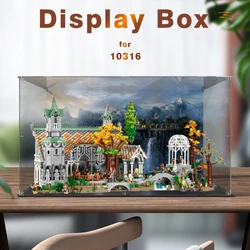 Acrylic display box for lego 10316 display case for RIVENDELL building block dustproof clear showcase toy bricks storage box