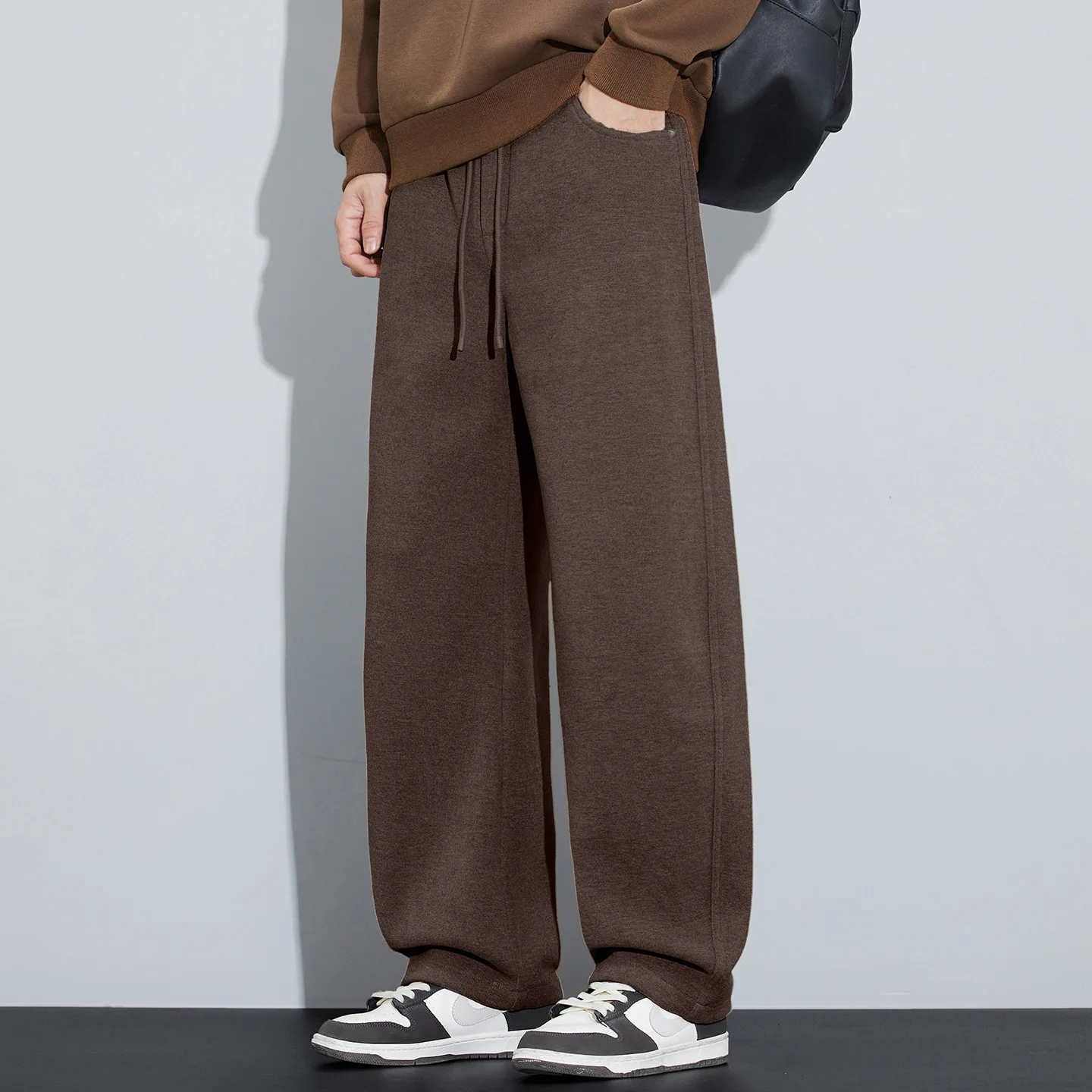 

Модные повседневные брюки для мужчин: свободные, прямые, в американском стиле, трендовые, брендовые, широкие брюки с высокой талией в корейском стиле