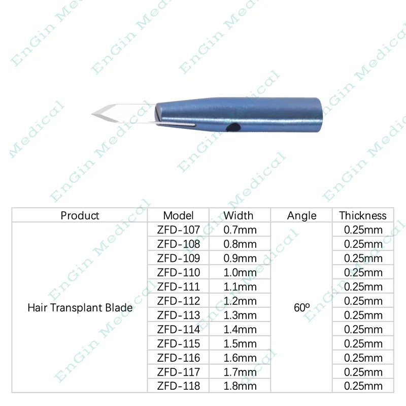 Genuine Hair Transplant Instrument Punta De Zafiro Para Implante Capilar Sapphire