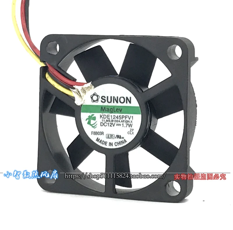 ORIGINAL KDE1245PFV1 12V 1.7W 4510 45*45*10mm NEW COOLING FAN RADIATOR