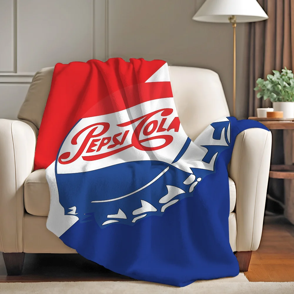 بطانية P-PepsiS مطبوعة على الموضة للأريكة والمكتب والسرير والطائرة والسفر والنوم والقراءة والاسترخاء والتخييم الناعمة والدافئة #3