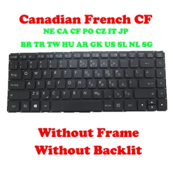 No Backlit S410 Keyboard For Getac S410 G1 G2 G3 S410G1 G2 S410G3 Arabia Brazil Canada Greece GK Hungary HU Japanese No Frame