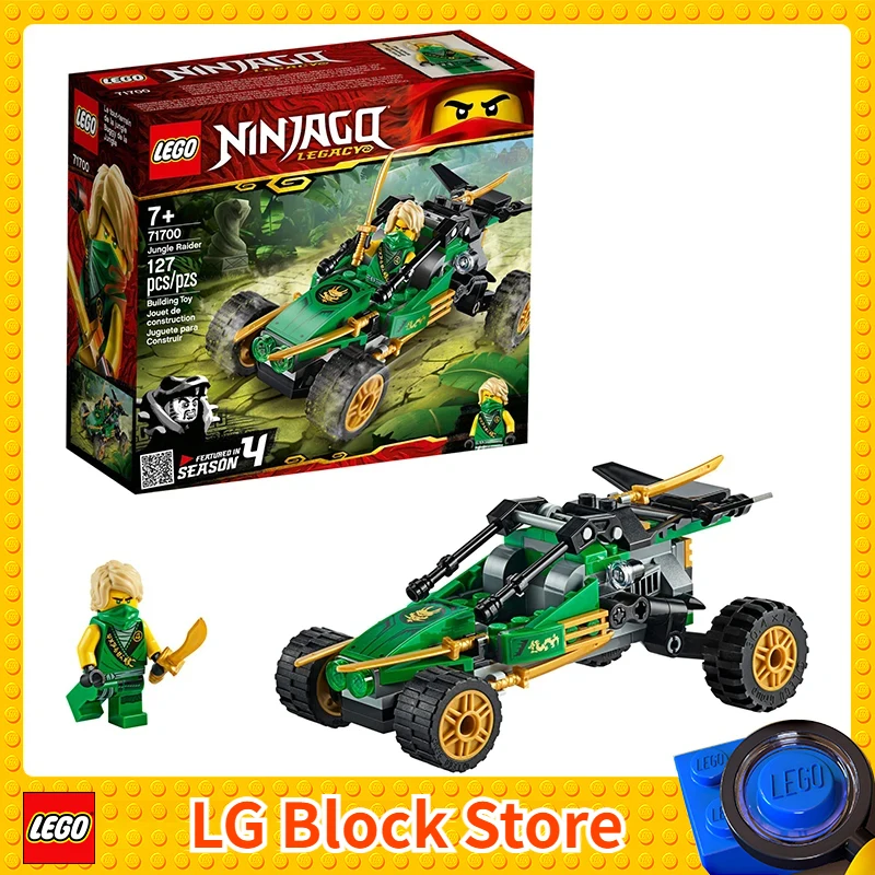 LEGO & NINJAGO Legacy Jungle Raider 71700 장난감 버기 빌딩 키트, 창의적인 사고 블록, 어린이 생일 선물 (127 개) 