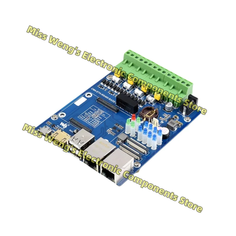 

CM4 four-way RS485 expansion board isolated dual network port development board HDMI interface CM4-ETH-RS485-BASE-B RS485-BOX-B