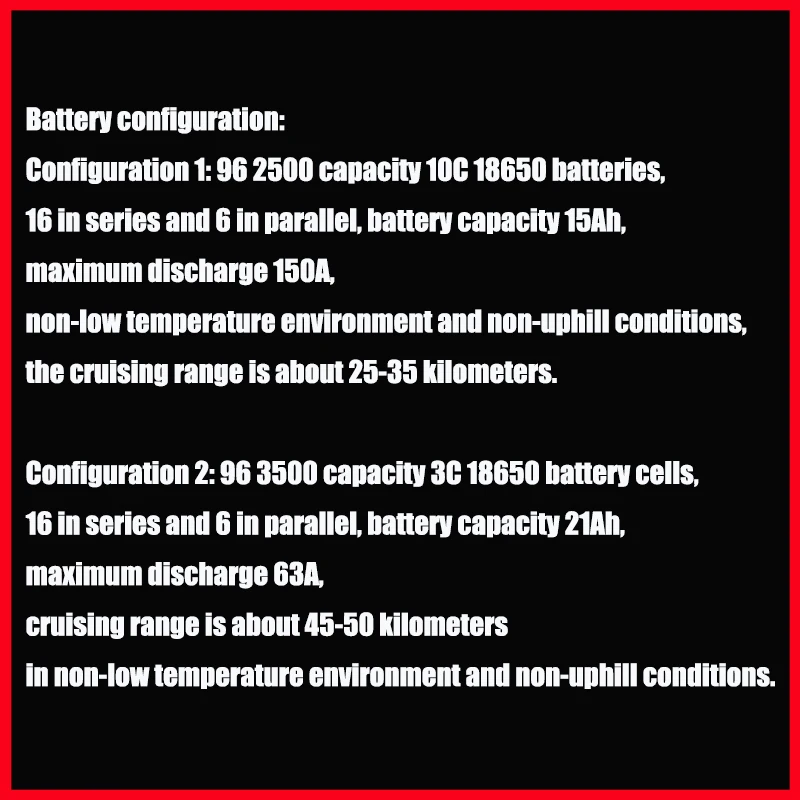 60V 15ah 21ah  Waterproof Lithium Battery 18650 CELL 500w-2400W for Harley Electric motorcycle City coco Scooter Bicycle