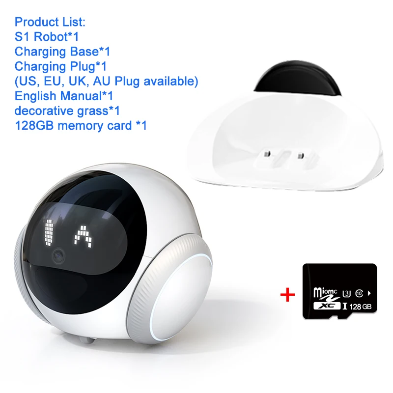 AIOOK Smart Robot Camera 5G WiFi HD 2K Camera Huisdier Tracking Laser Indicator TUYA Huisdier Camera automatisch Opladen Auto Obstakel vermijden