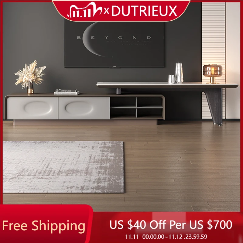 

Cabinets Modern Tv Stands Salon Entertainment Wooden Large Mid Century Fashion Tv Table Shelf Muebles Space Saving Furniture