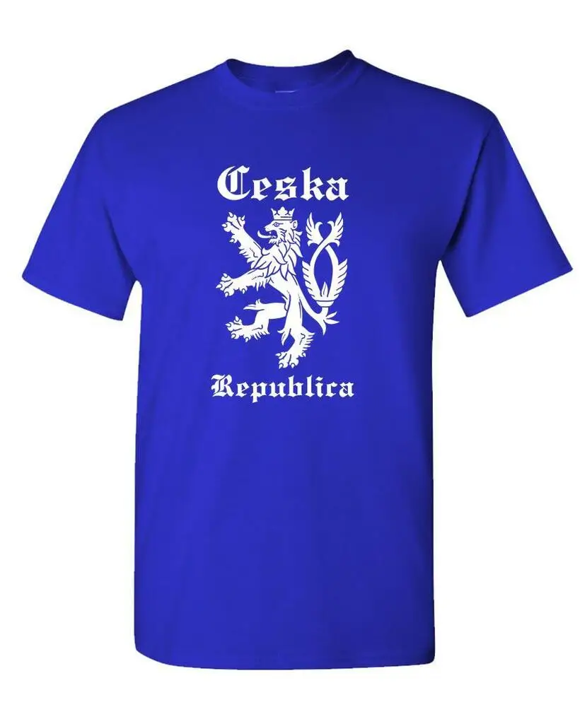 CESKA - czech republic lion rampant funny -   T-Shirt  Tees High Quality 100%Cotton Short Sleeve