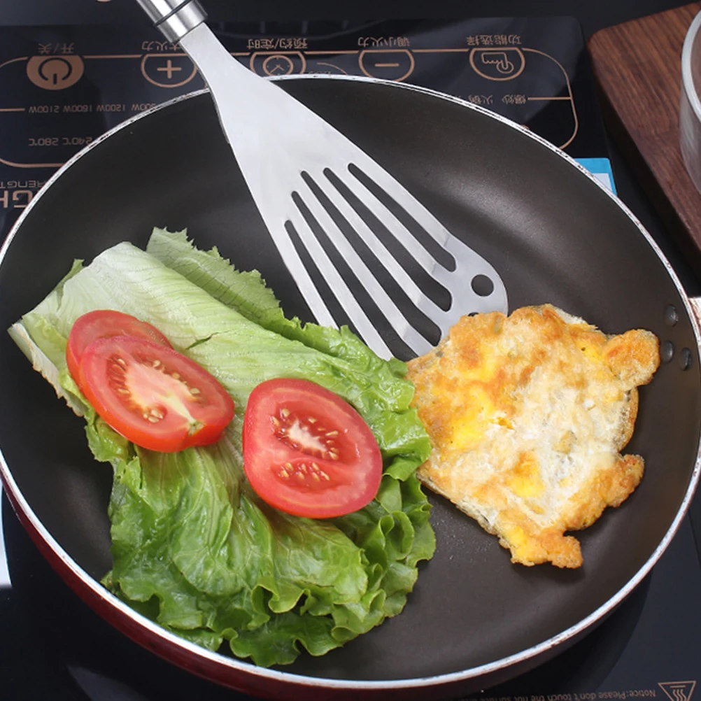 

Stainless Steel Fish Shovel Spatula for Cooking Pans Kitchen Gadgets Pancakes Steak Hollow Design Practical