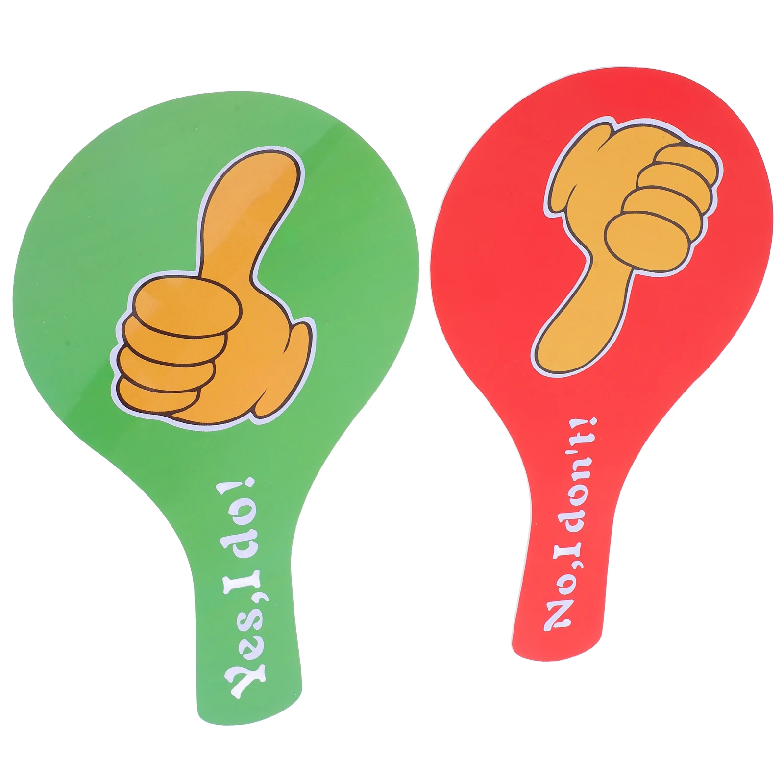 

Voting Paddles Dualsided Plastic Teaching Equipment Classroom Games Lightweight Portable Auction Signs Interaction