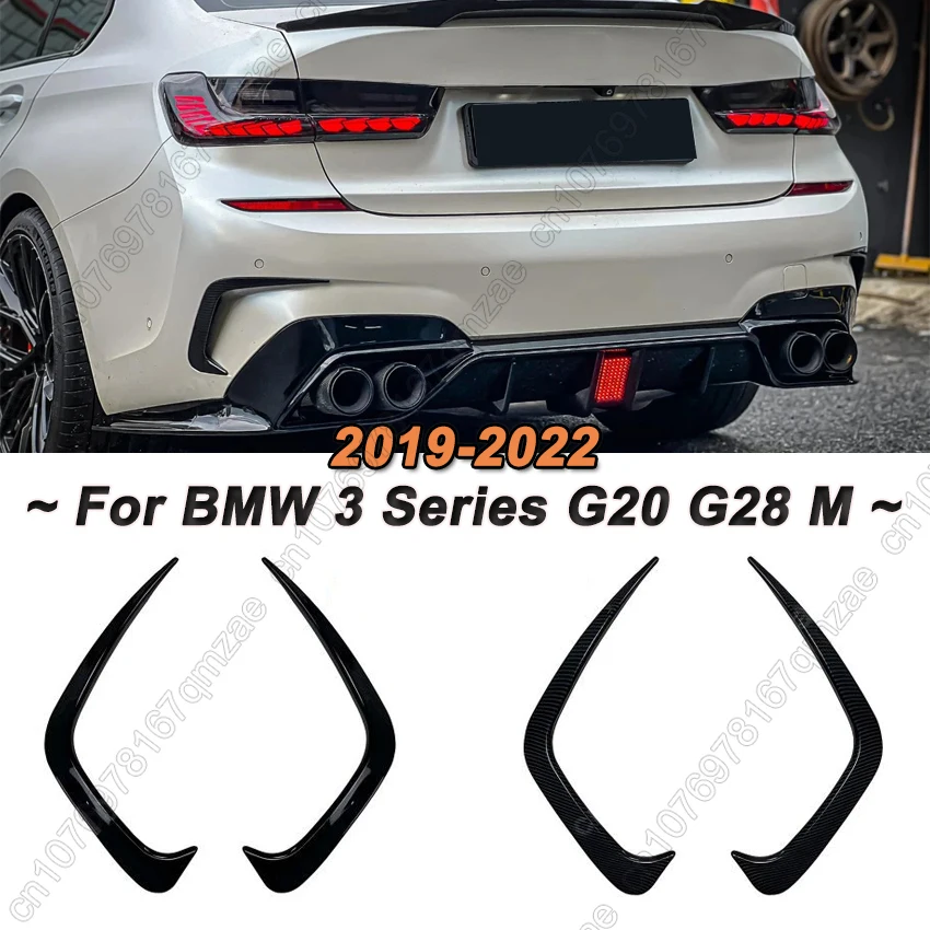 

Car Rear Bumper Side Cover Spoiler Sticker For BMW 3 Series G20 G28 M Sport 318i 320i 325i 330i 2019-2022 Spoiler Air Vent Trim