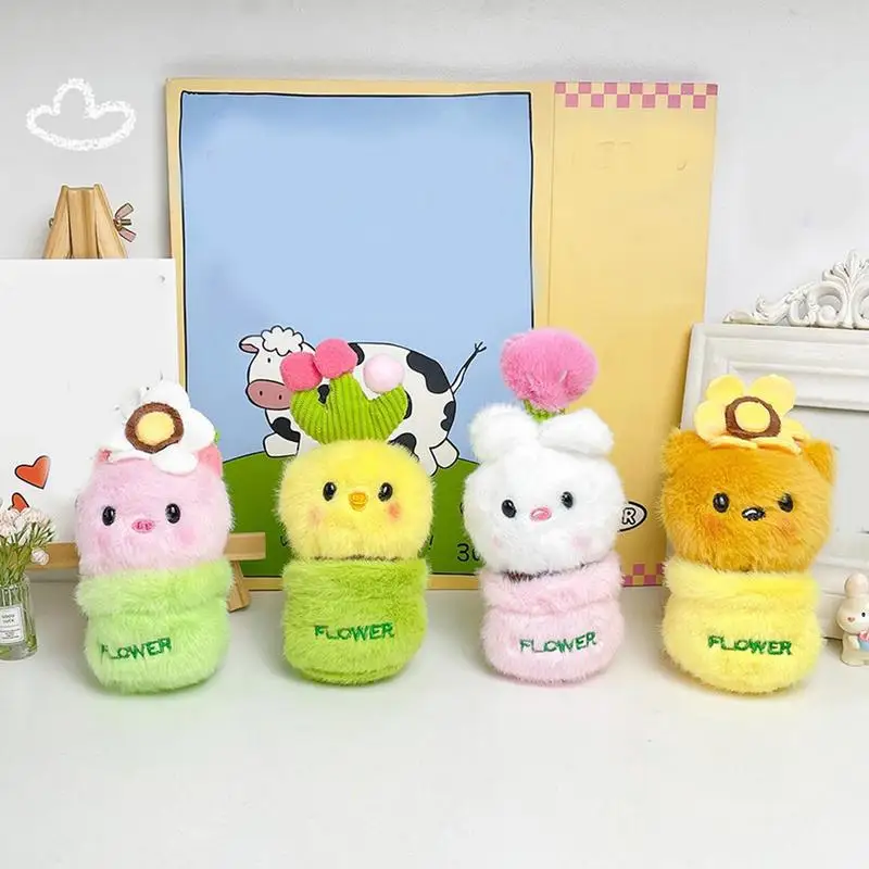 Roślina doniczkowa Wypchane zwierzęta Lalka Breloczek Kawaii Pluszowe zabawki Breloczki Śliczne kwiaty i rośliny Torebka Breloczki Prezenty urodzinowe dla dzieci