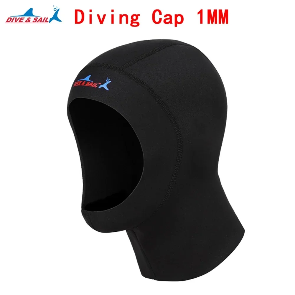 2024 1MM New Scuba Diving Cap Neoprene Protect Hair Swimming Hat With Shoulder Snorkeling Equipment Hat Hood Neck Cover Natation