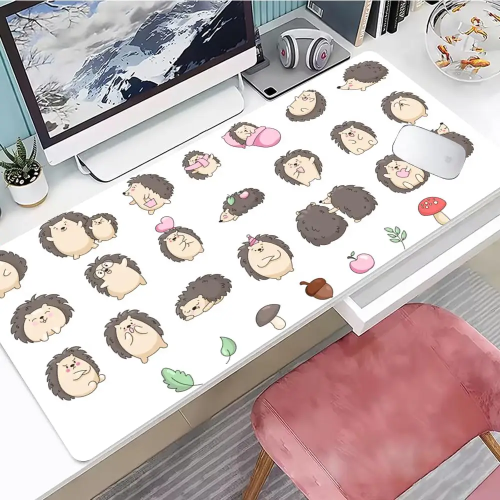

Cute little hedgehog Mouse Pad Gaming Mouse Pad, Mouse Pad with Edges and Non-Slip Rubber Base, Extended Mouse Pad