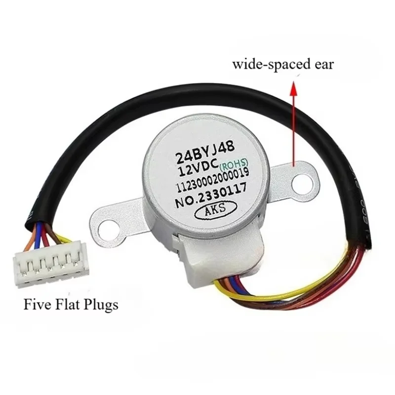 آلة تعليق كبيرة 28BYJ48 DC12V محرك متدرج-عالي الدقة، شفرة متأرجحة لمحرك توجيه الهواء لمكيفات الهواء