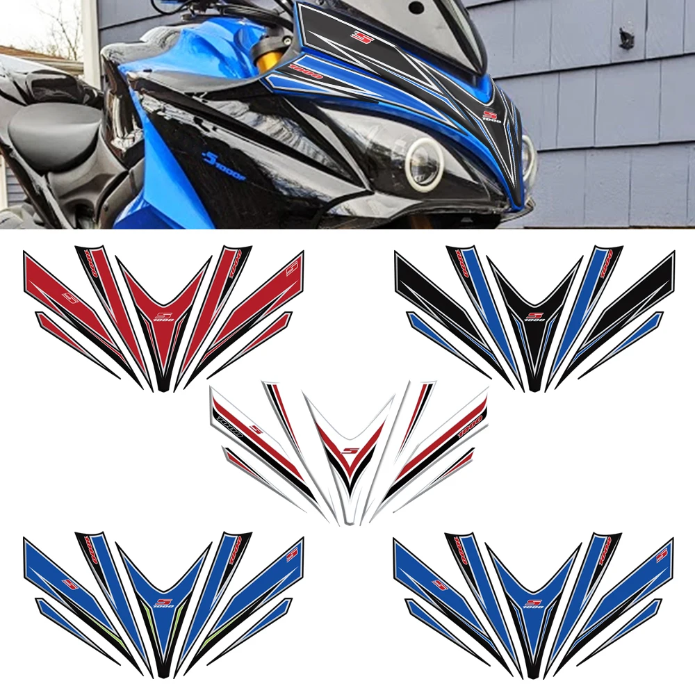 

For Suzuki GSXS 1000 GSX-S 1000 F 2015-2019 Motorcycle Front Fairing Paint Protector Kit 3D Gel Protection Decal Sticker