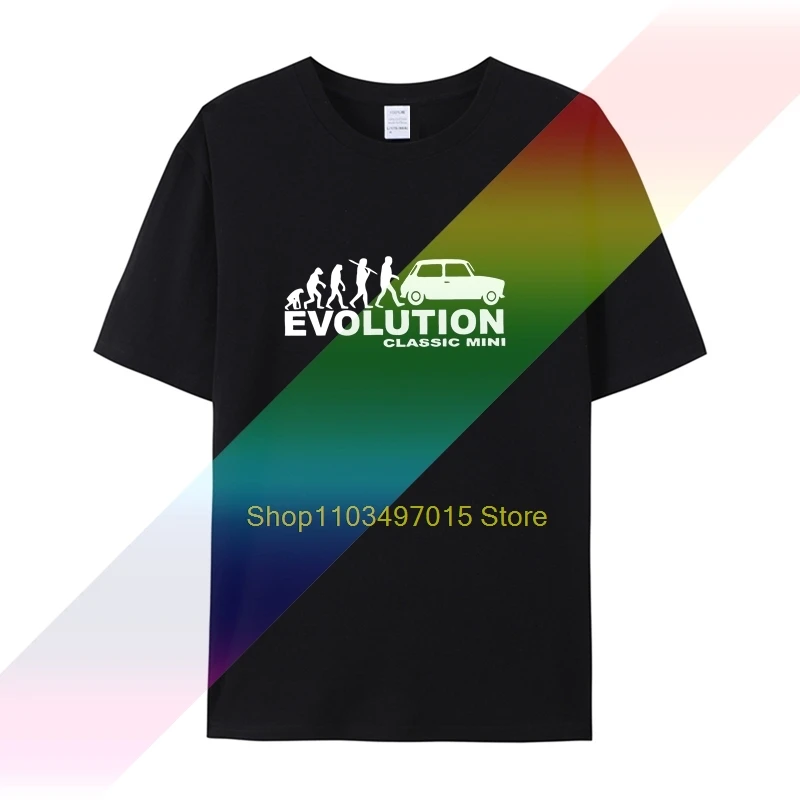 ミニコーパー付きメンズTシャツ,モデル2019,クラシック,レーシングラリー,evo, 3Dプリント,綿100%