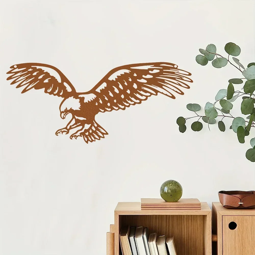 Enchanting Bald Eagle Metal Wall Art for Outdoor – Add Magic to Your Home. Captivating Art for Arts Crafts and Window.