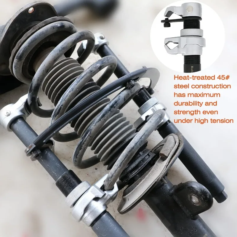 3pcs Coil Spring Compressor Tool Kit Shock Absorber Heavy Duty Handheld Set Suspension Remover Tool for Car Truck ATV UTV 2200LB