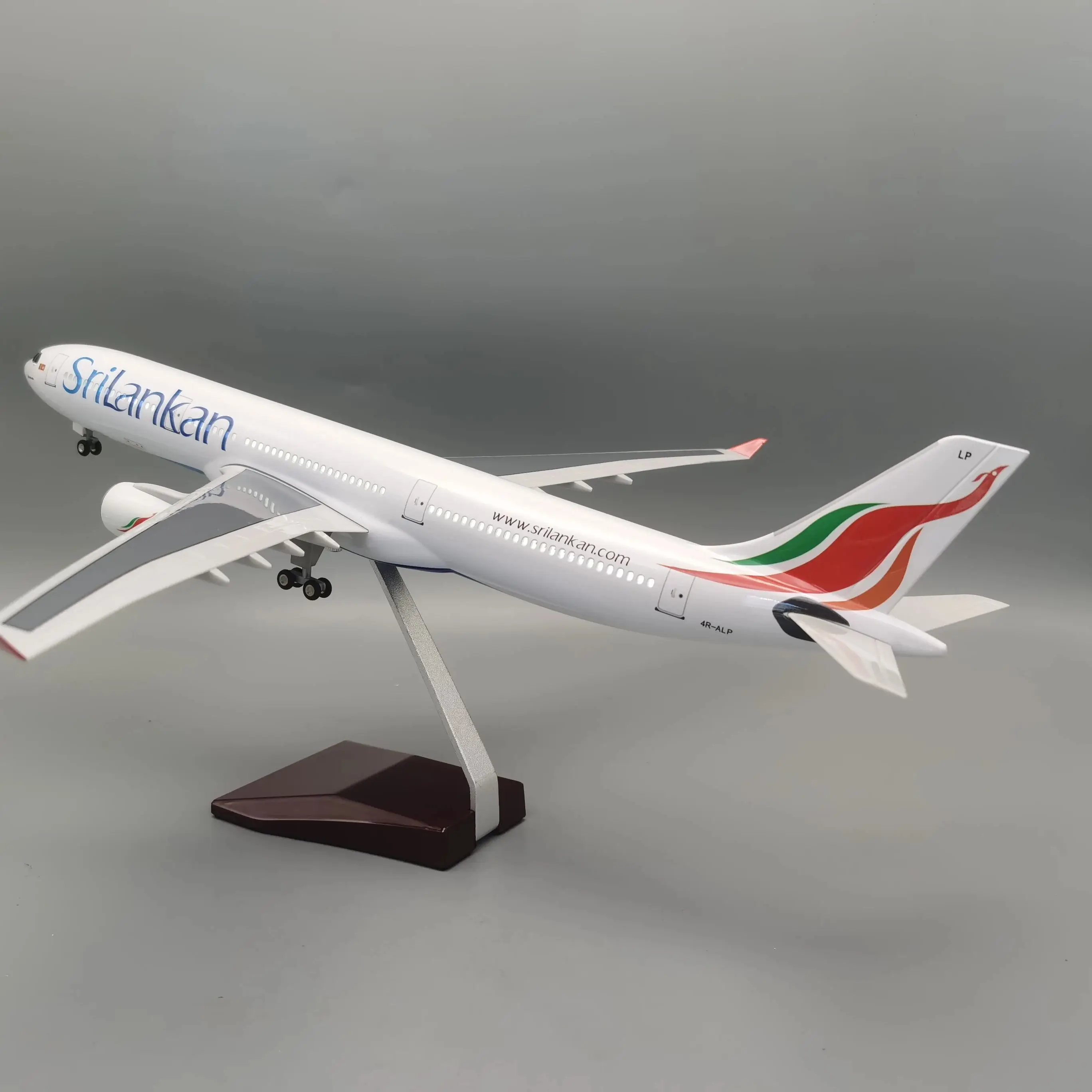 47CM A330 model planes  Airlines Airway with LED Light(Touch or Sound Control) or Show for Collections and Displays Series Gift