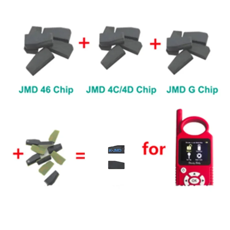 5 10 20 piezas Chip Jmd King Original para práctico Chip de llave de coche de bebé para clon 46 48 4c 4d G T5 Chips K-jmd Chip azul