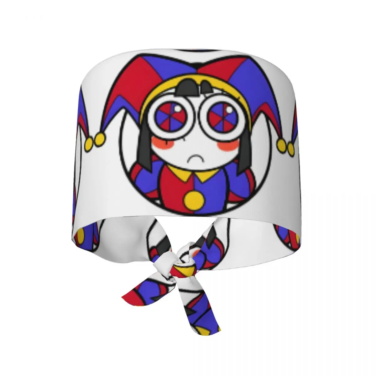 Medical Hat Cartoon Digatal Circus Scrub Caps For Unisex Women Soft Comfy Nurse Hat Long Hair Design Working Cap