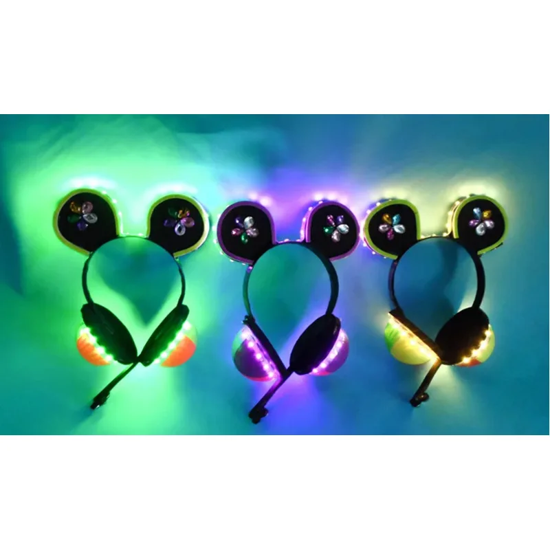 DY20Anime Love live Cyber Idolized LED Headset/headphone cosplay prop All members headpiece can be lighted for Halloween party25
