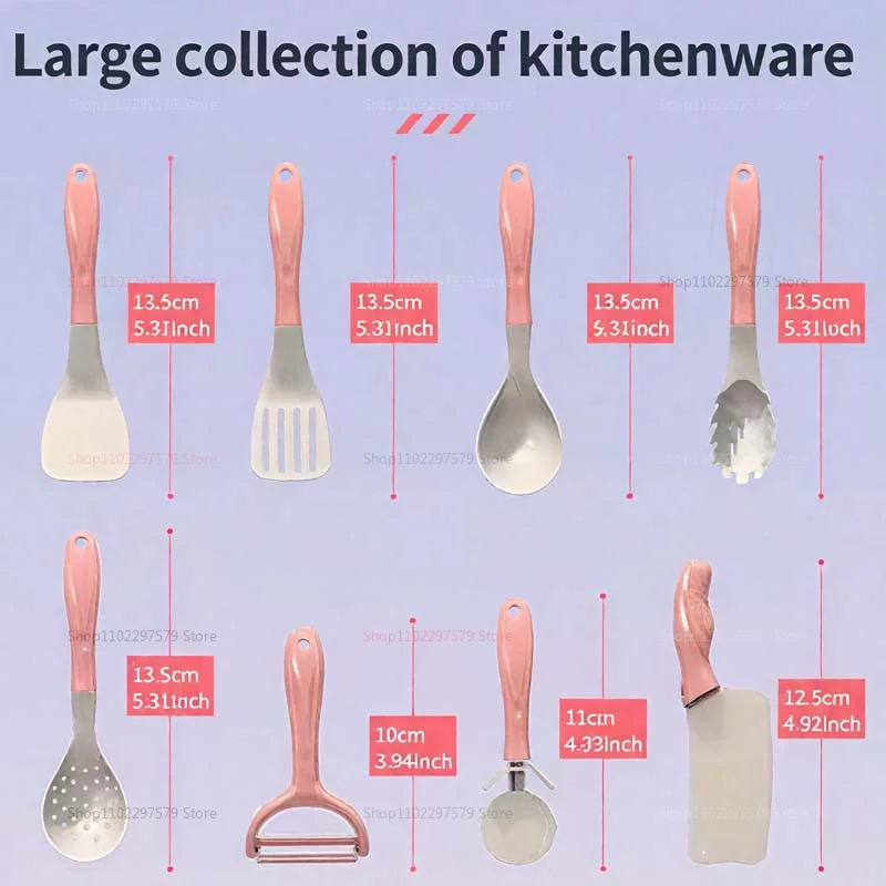 مجموعة لعب المطبخ الجديدة للأطفال 28 ألعاب الطبخ التظاهري وعاء إكسسوارات الطعام هدايا الأطفال الصغار هدايا عيد الميلاد للأطفال البنات