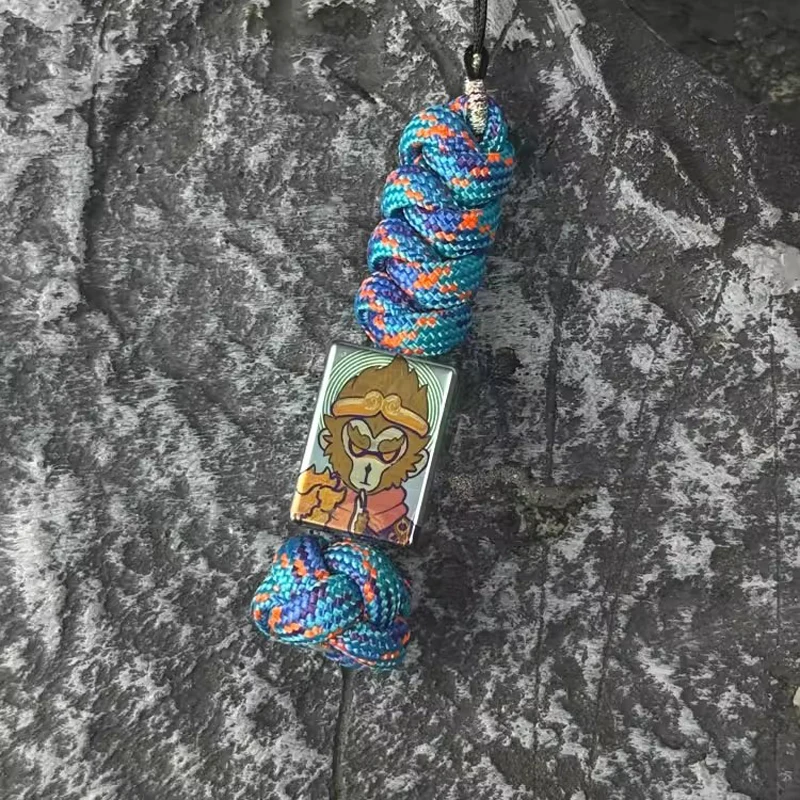 

TC4 титановый сплав паракорд ремешок аксессуар нож бусины EDC DIY бусины из паракорда кулон на молнии голова фонарик подвески