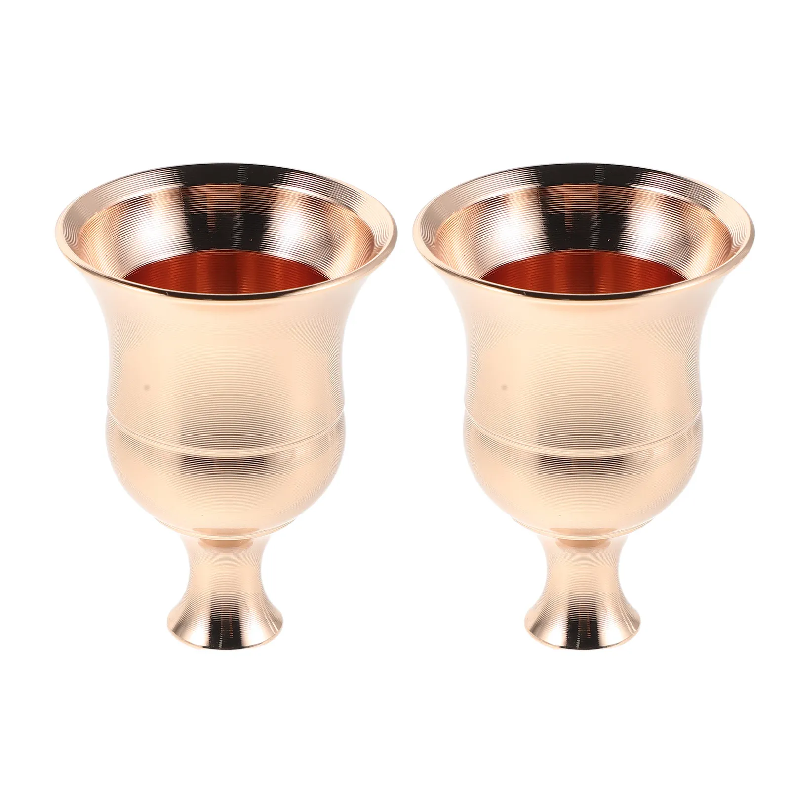 2Pcs Vintage Metal Pillar Holder Rustic Minimalist Candlestick Stand Dining Room Tabletop Decor Romantic Dinner Party
