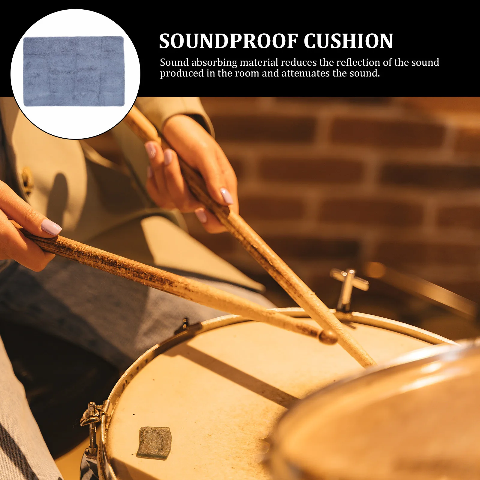 

1Pcs Professional Sound Insulation Carpet Durable Anti Shock Material for Recording Studios Gyms Churches Restaurants