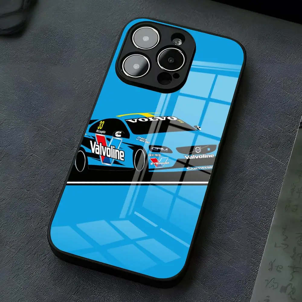 Coole V-VolvoES Logo Handyhülle für iPhone 17 Pro Max 16 15 14 Pro Max 13 11 X Xs Xr 8 7Plus Glasabdeckung – Detail 14