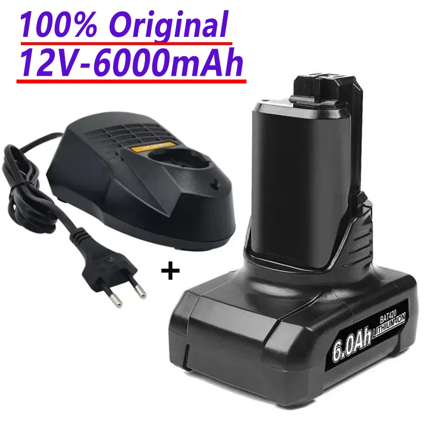 

100% Originl 10.8V 12V 6AH rechargeable lithium-ion battery, suitable for Bosch BAT411 BAT412 BAT412A BAT41 3A