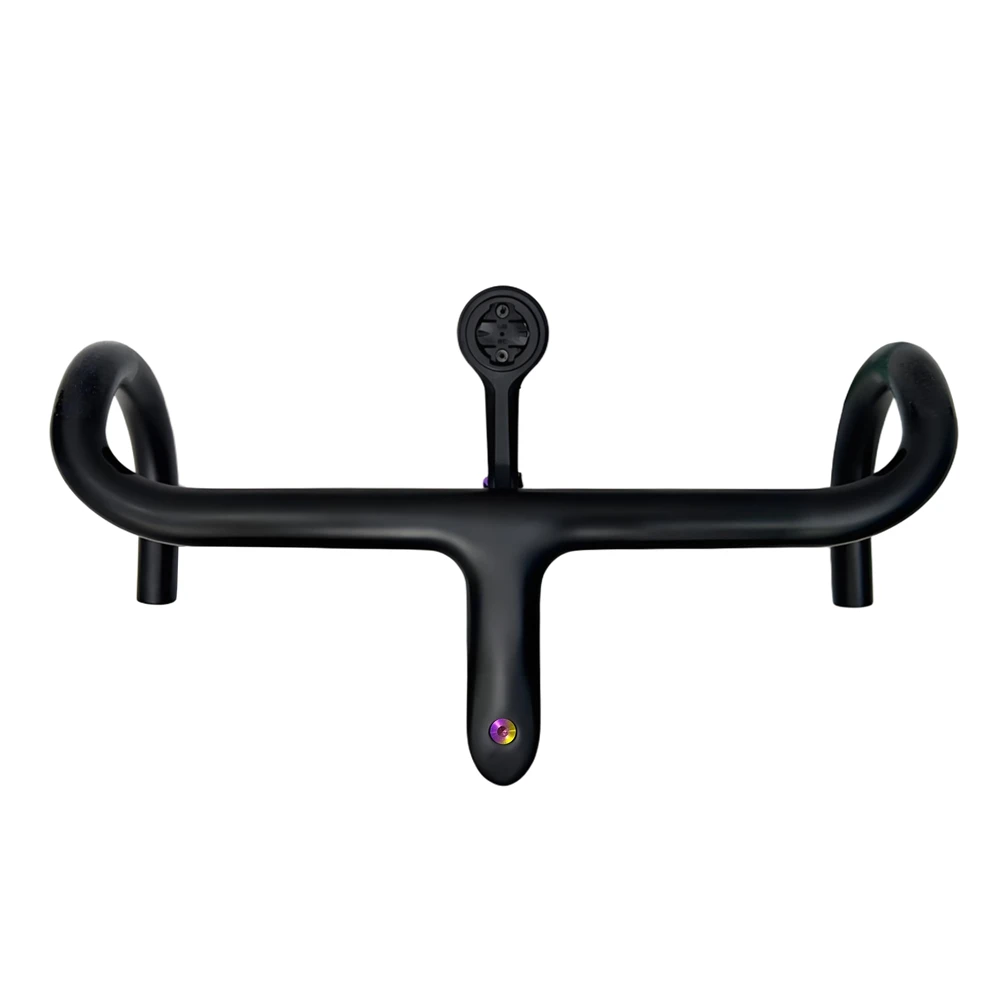 

AIRWOLF Легкий карбоновый гравийный руль T1100, руль для аэрошоссейного велосипеда, 28,6 мм, полностью интегрированный кабель, крепление для велосипедного компьютера