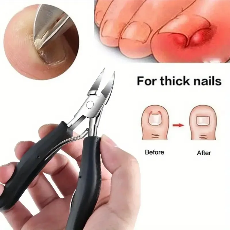 Metal Eagle Nose Pliers Stainless Steel Nail Cuticle Scissors thick grey toenails Dead Skin Remover  Eagle Beak Pliers Pedicure