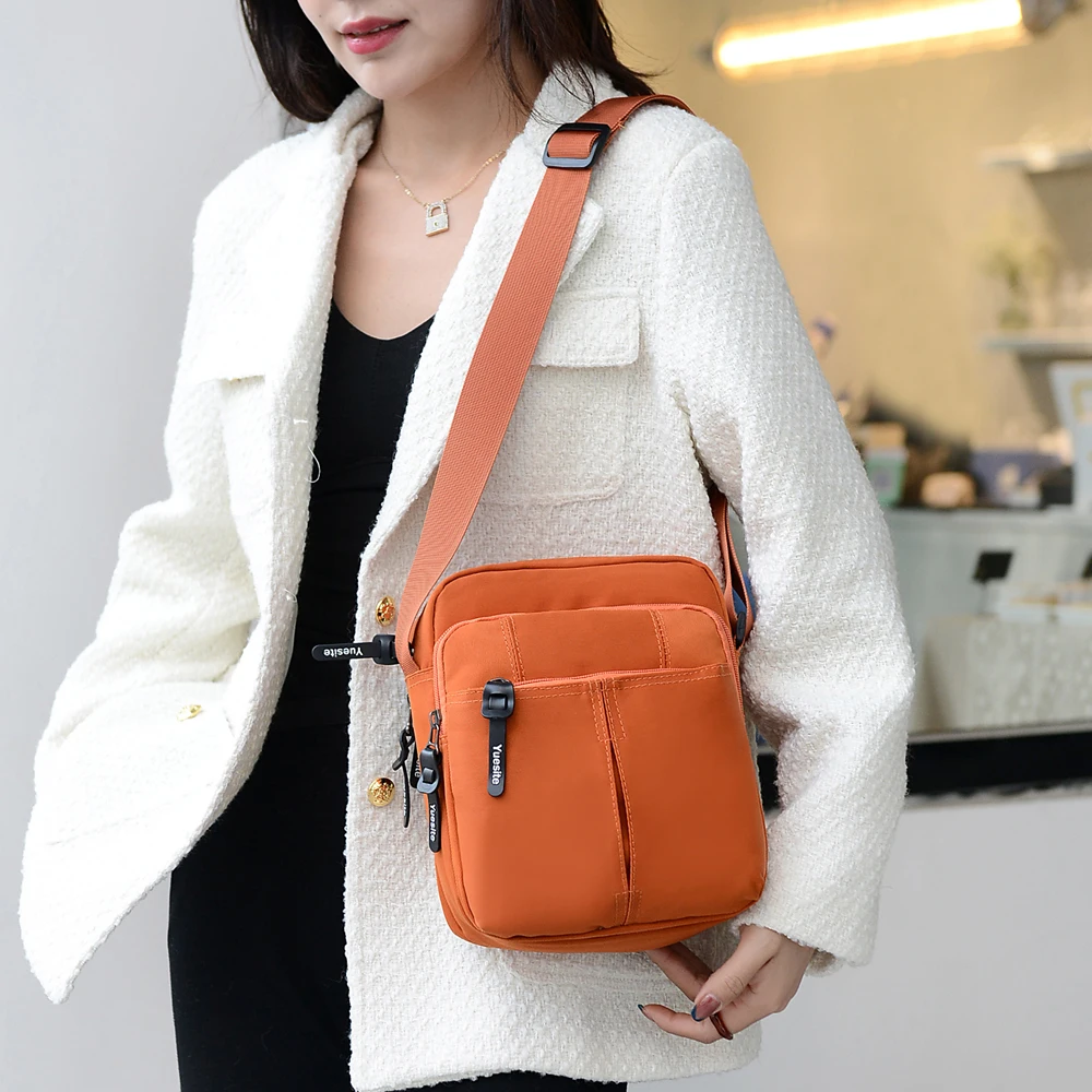 

Female Work Bag Shoppers Simple Fashion Business Package Zipper Handbags Shoulderbag Waterproof 2021 Women's Small Crossbodybag