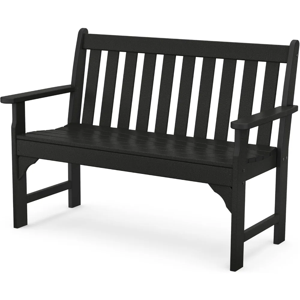 

POLYWOOD GNB48BL Vineyard 48" Bench, Black