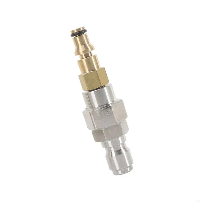 D5BE مهايئ خرطوم غسالة الضغط العالمي تصميم التوصيل السريع تركيبات نحاسية لأنابيب 9 ​​مللي متر شديدة التحمل وسهلة التركيب