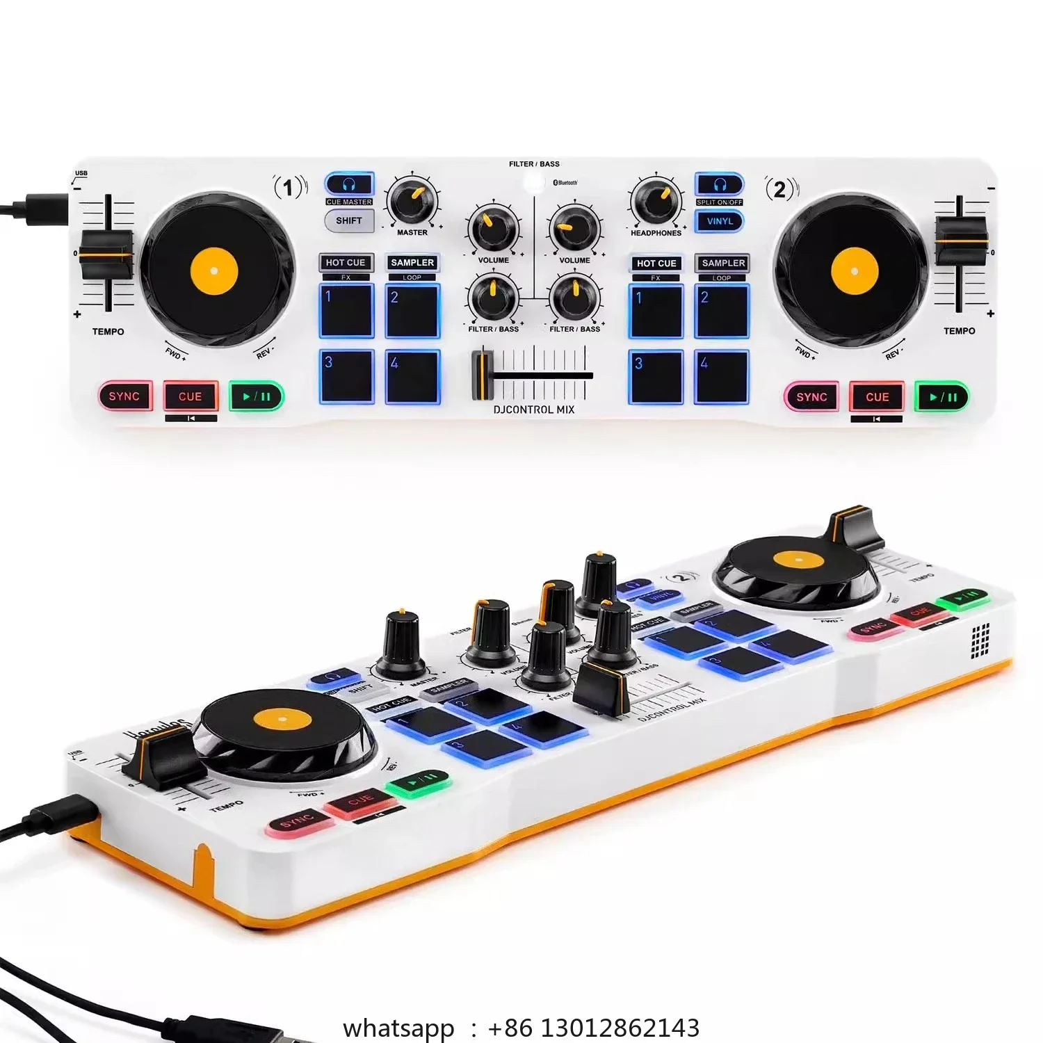 

Digital DJ portable controller, entry-level disc player