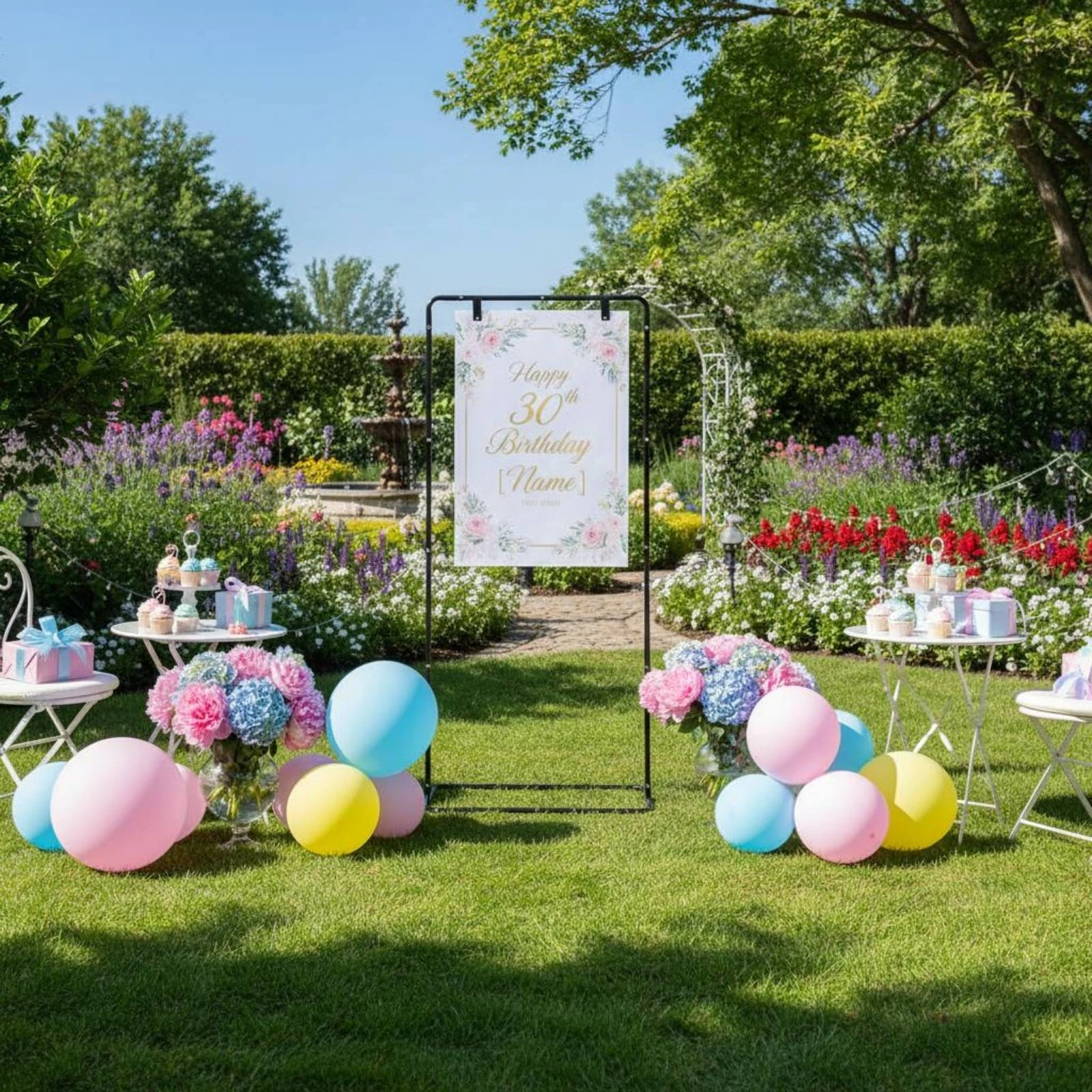 Wedding Sign Stand Easy to Assemble Welcome Sign Holder Seating Chart Stand Heavy Duty Event Decor Reusable for Birthday Party