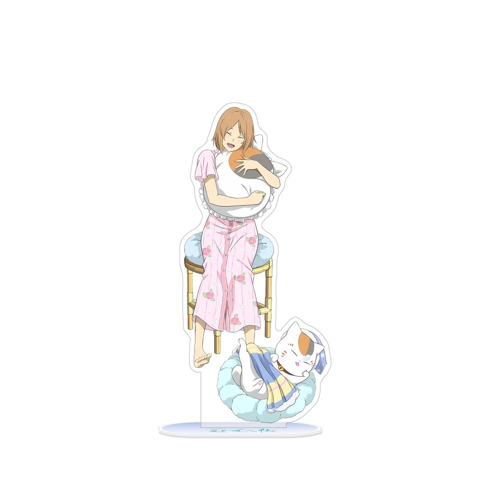 Natsume Yujincho Cafe Acrylic Stand Figure 15cm Keychain Natsume's Book of Friends Takashi Natori Nyanko Sensei Desk Decor