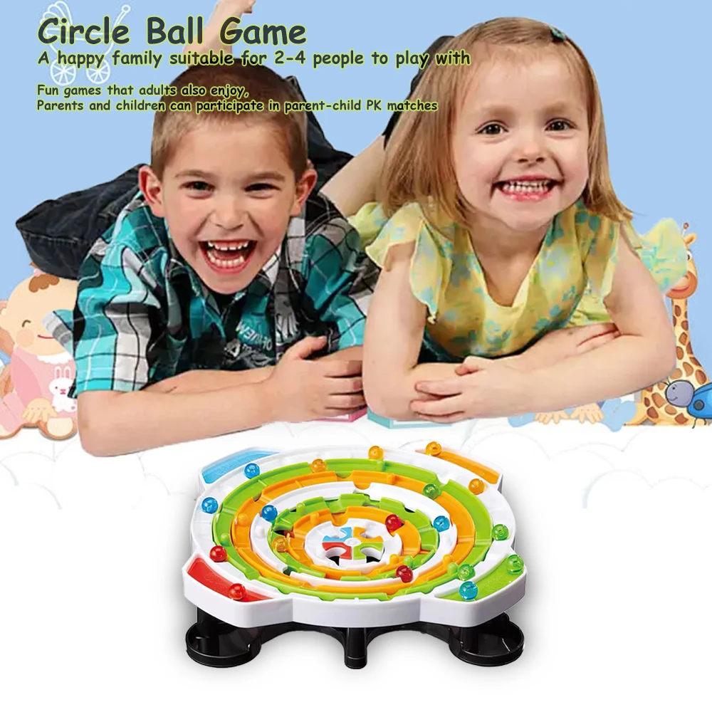 Round Ball Games Parent-child Interactive Puzzle Line Strategy Board Logical Thinking Training Toys For Children\'s Birthday Gift